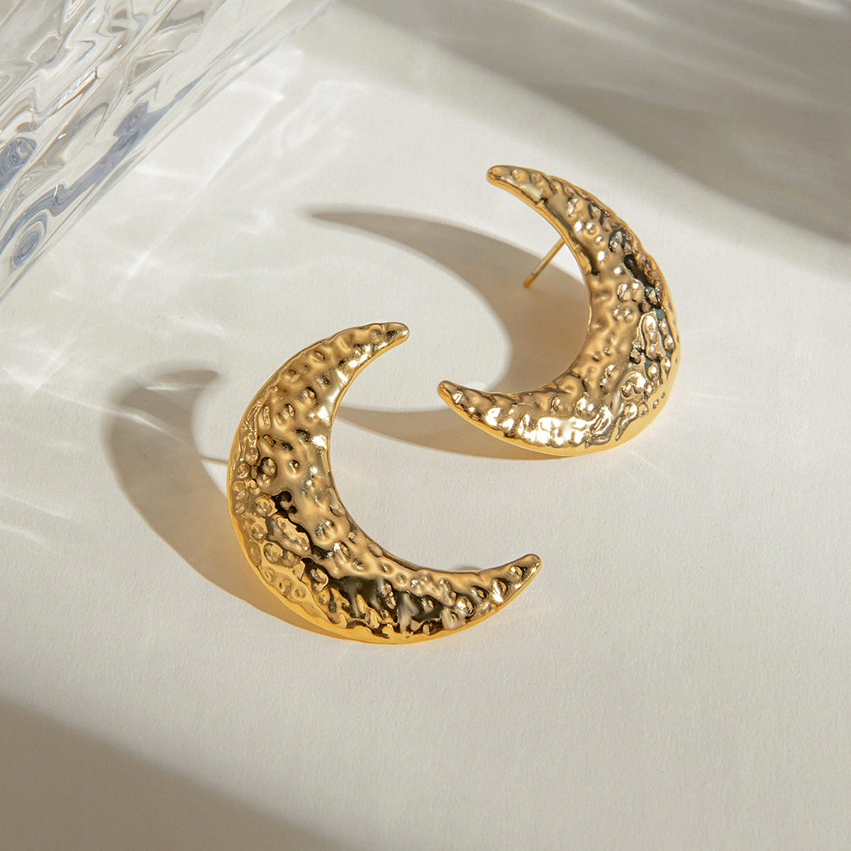 Moon 304 Stainless Steel Earrings