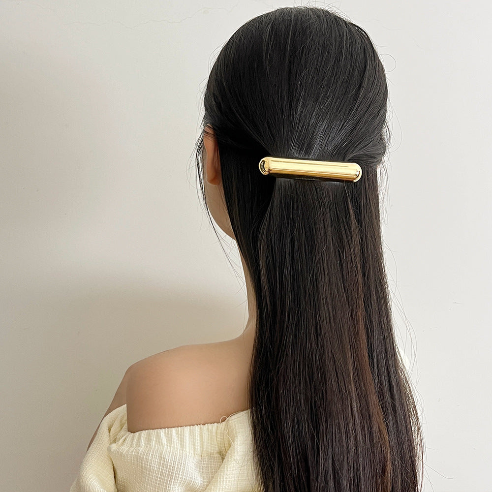 Women's Simple Style Solid Color Alloy Hair Clip