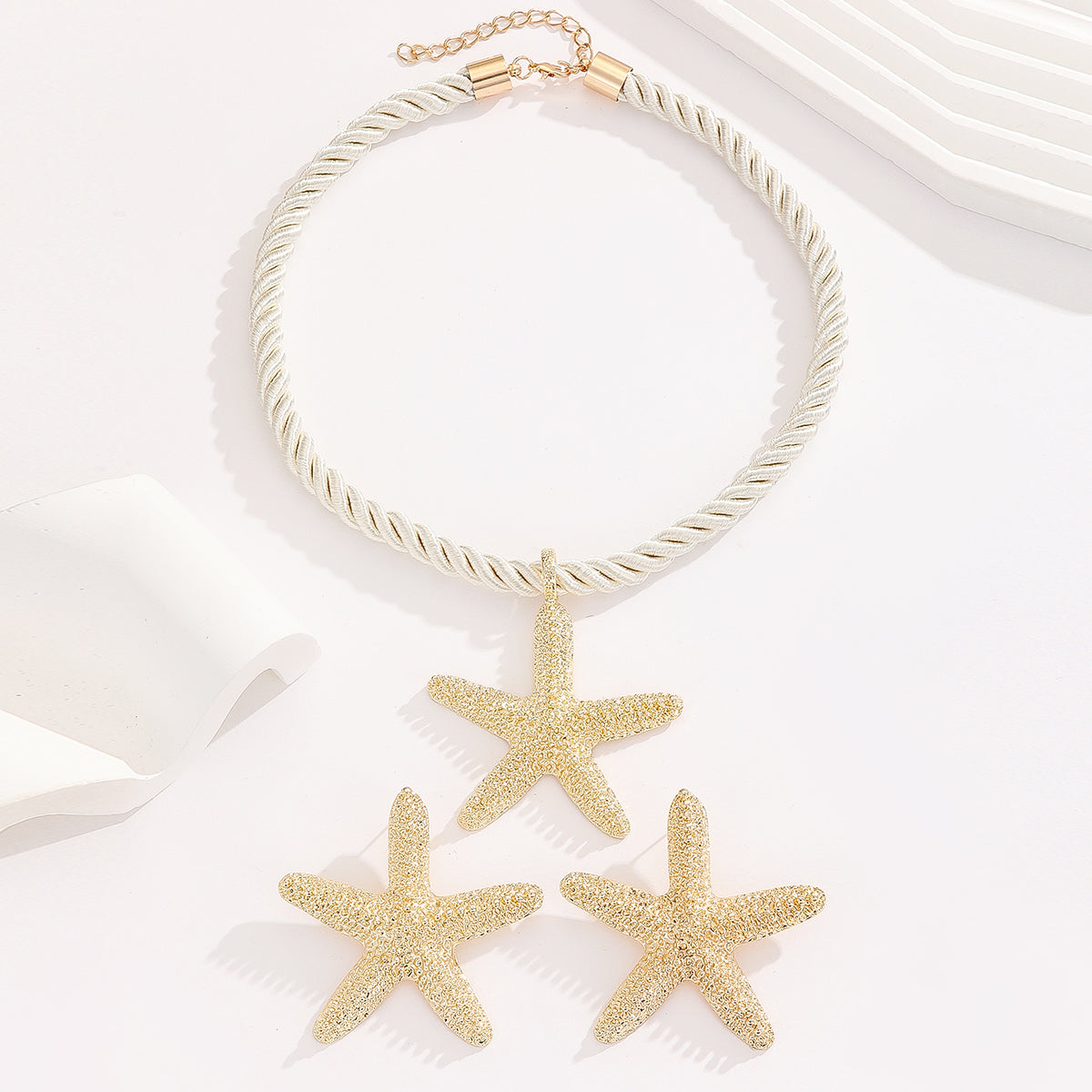 Γυναικείο σετ κοσμημάτων Beach Shiny Starfish Alloy