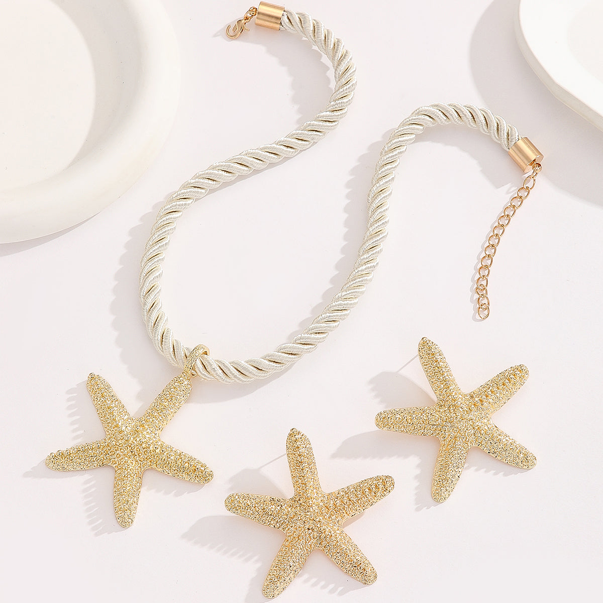 Γυναικείο σετ κοσμημάτων Beach Shiny Starfish Alloy