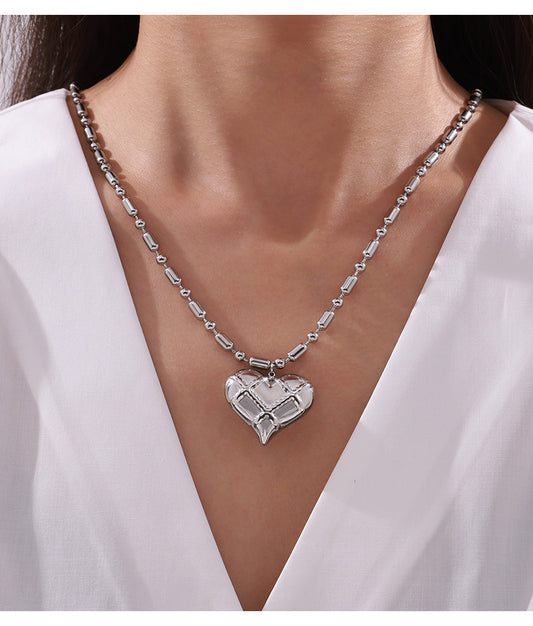 Heart Shape 304 Stainless Steel Pendant Necklace