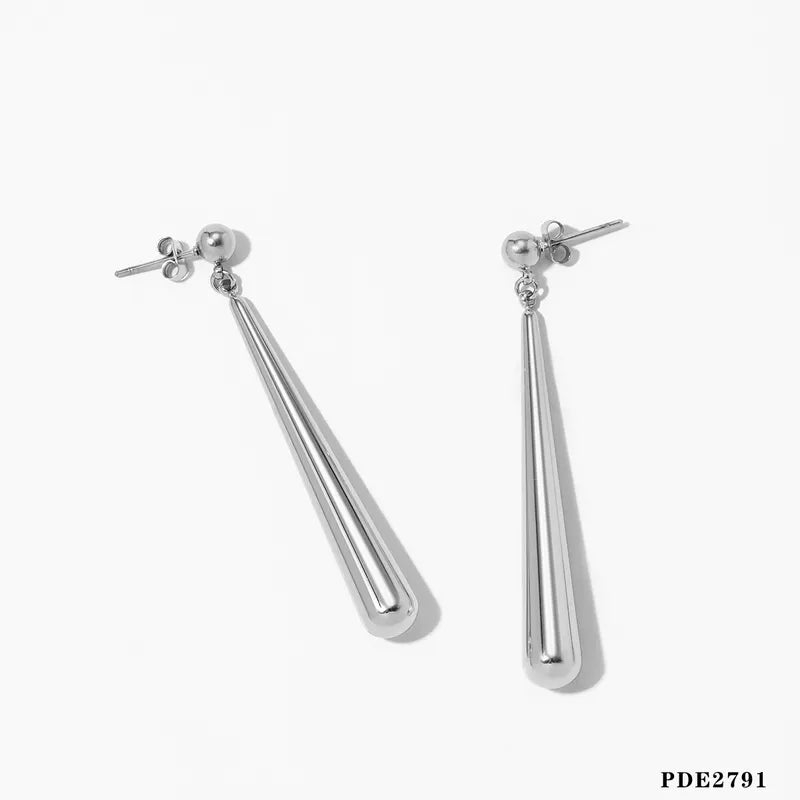 Casual Modern Style Water Droplets 304 Stainless Steel 16K Drop Earrings