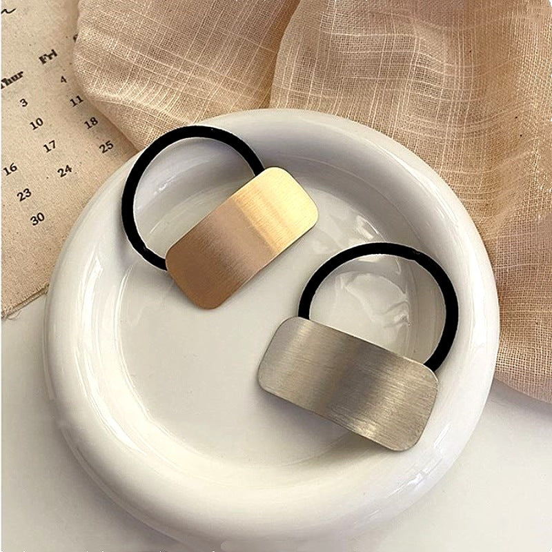 Women's Simple Style Metal Plating Hair Tie