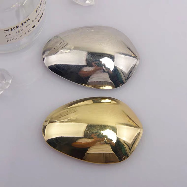 Geometric Metal Plating Hair Clip