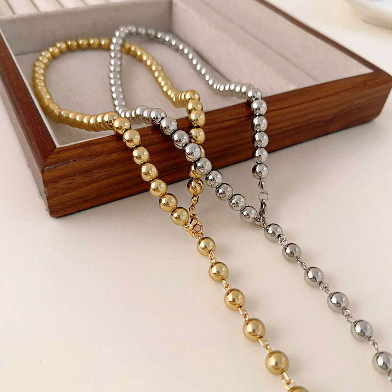 Round Alloy Pendant Necklace