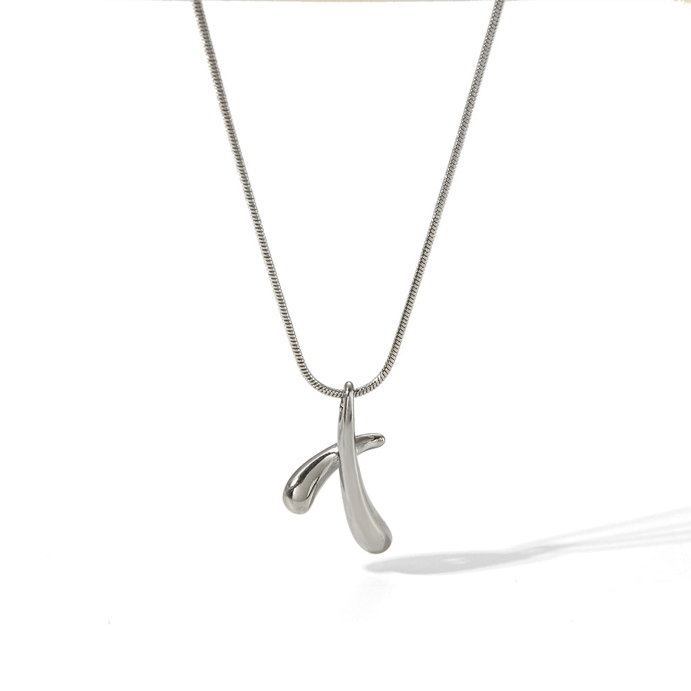 304 Stainless Steel 18K Gold Plated Irregular Pendant Necklace