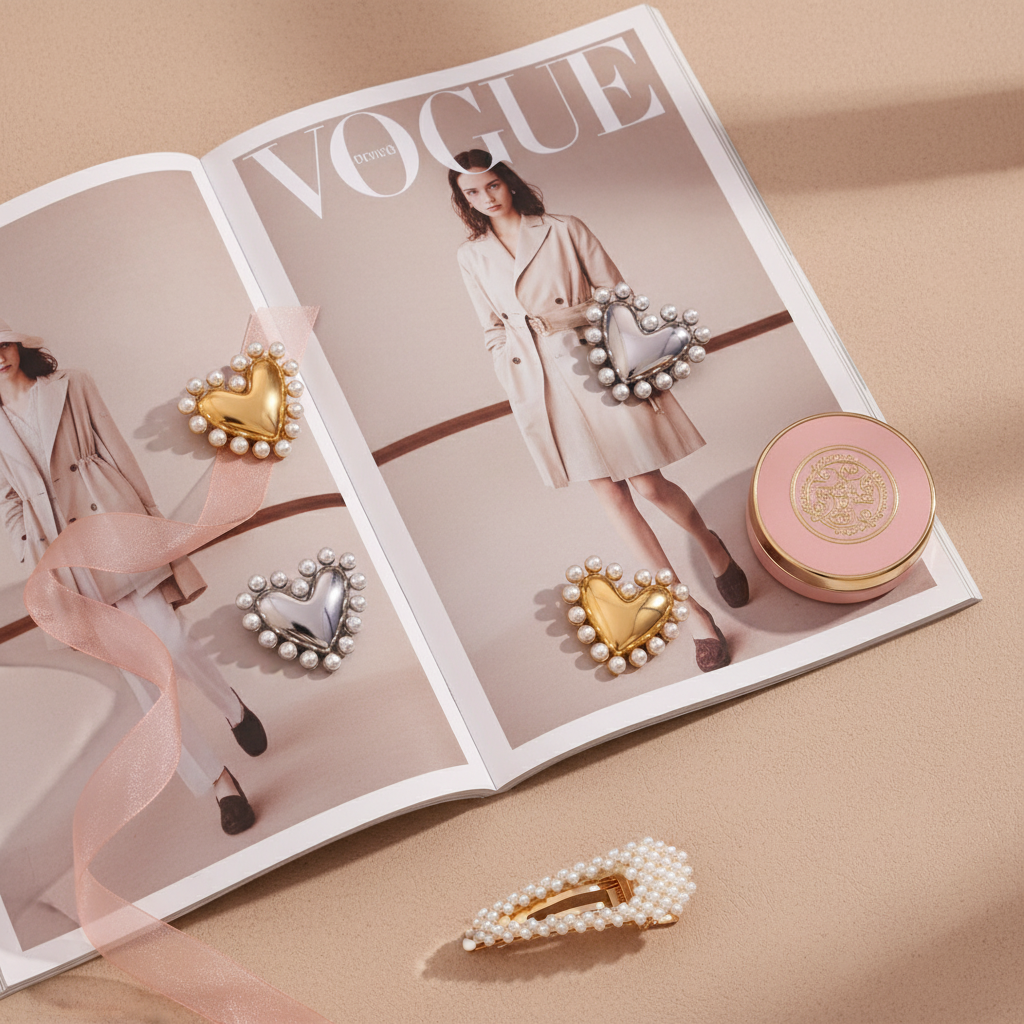 Καρφωτά σκουλαρίκια καρδιά με πέρλες σε χρυσό ή ασημί – Holiday Night Collection – So Cute by Dimi