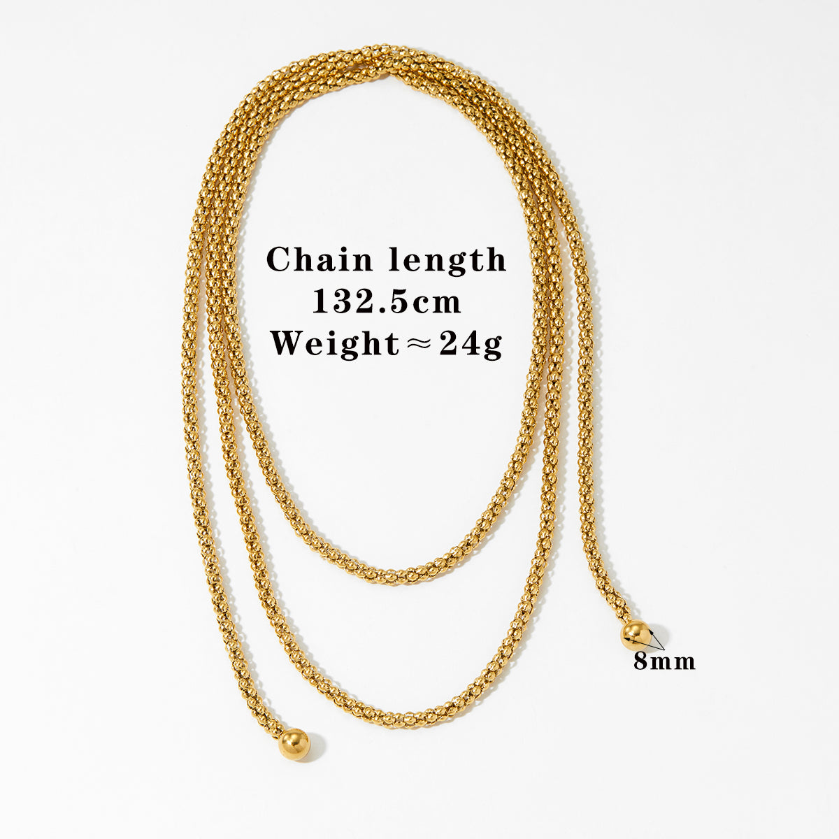 Modern Style 304 Stainless Steel Chain Necklace