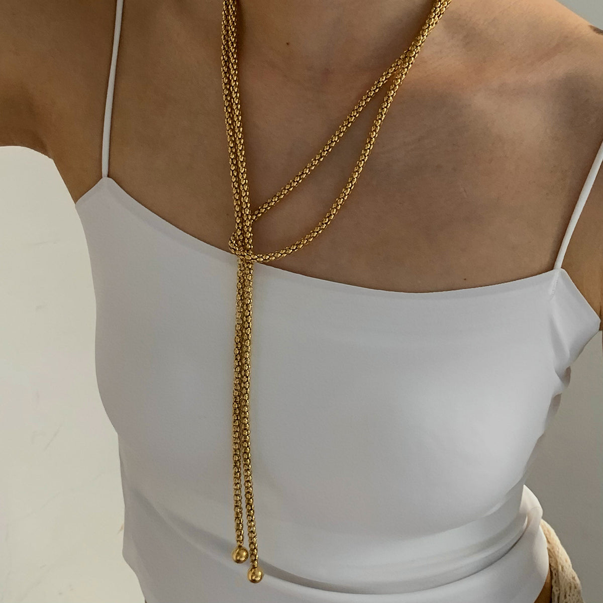 Modern Style 304 Stainless Steel Chain Necklace