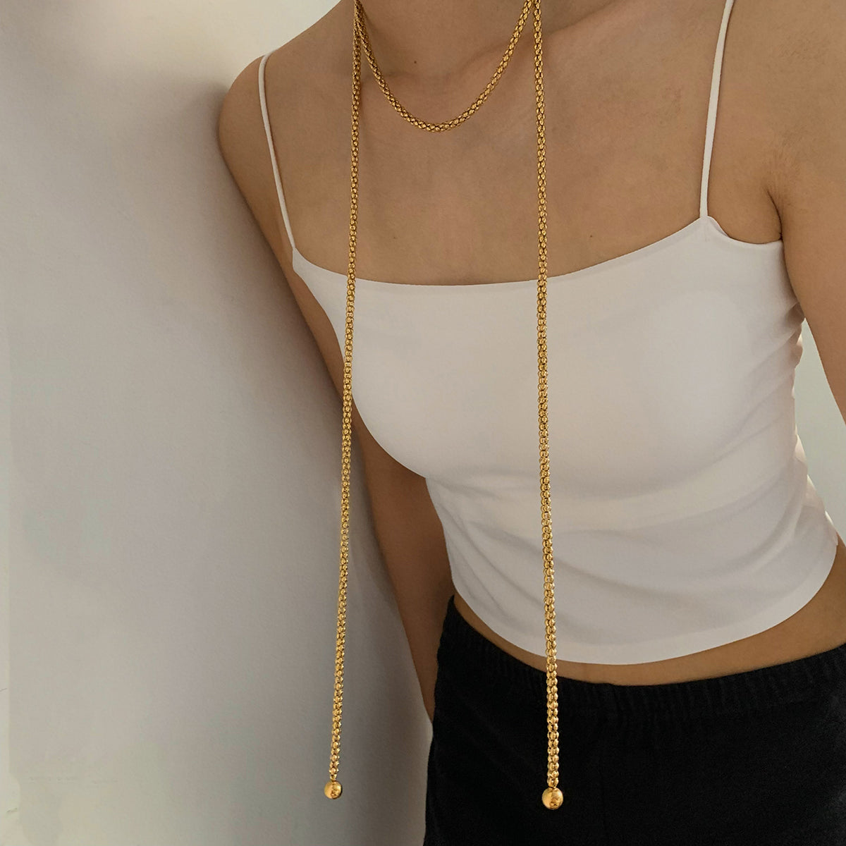 Modern Style 304 Stainless Steel Chain Necklace