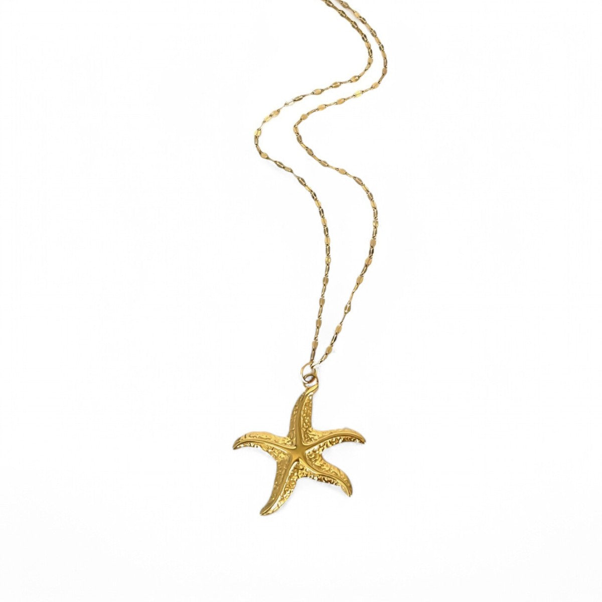 Marine Style Tortoise Starfish Conch 316L Stainless Steel Enamel Pendant Necklace