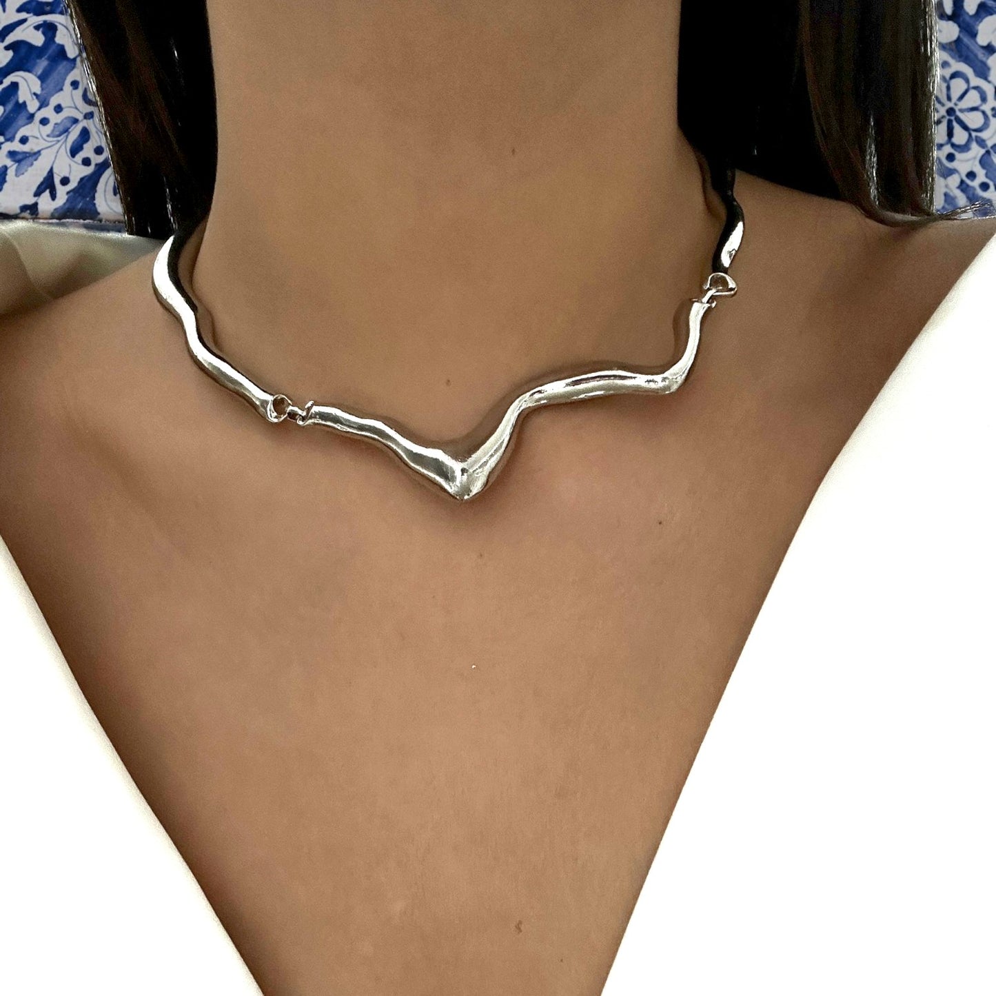 Cute Vintage Style Exaggerated Asymmetrical Alloy Choker