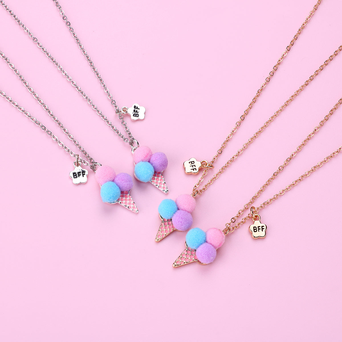 Set of 2 Necklace Alloy Cute Sweet Ice Cream