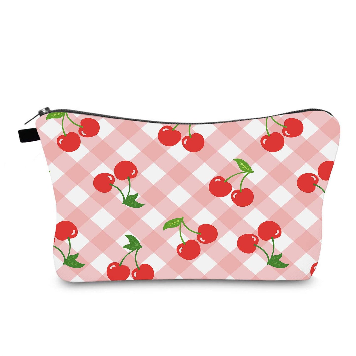 Vintage Style  Cherry Polyester Square Makeup Bags