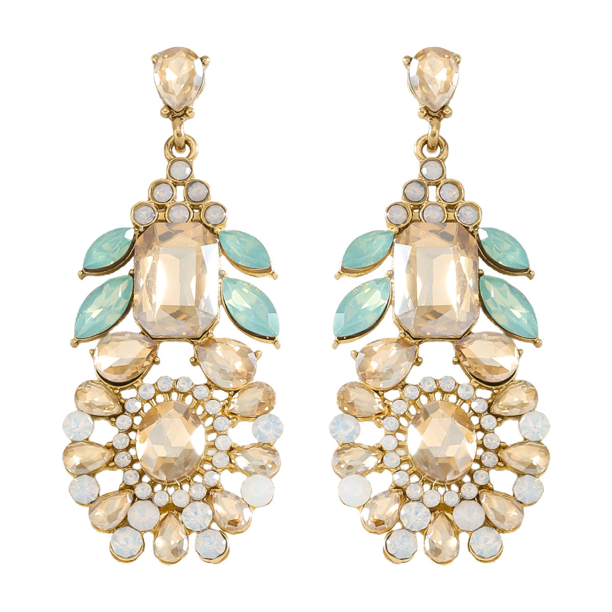 Elegant Classical Simple Style Flower Zinc Alloy Drop Earrings