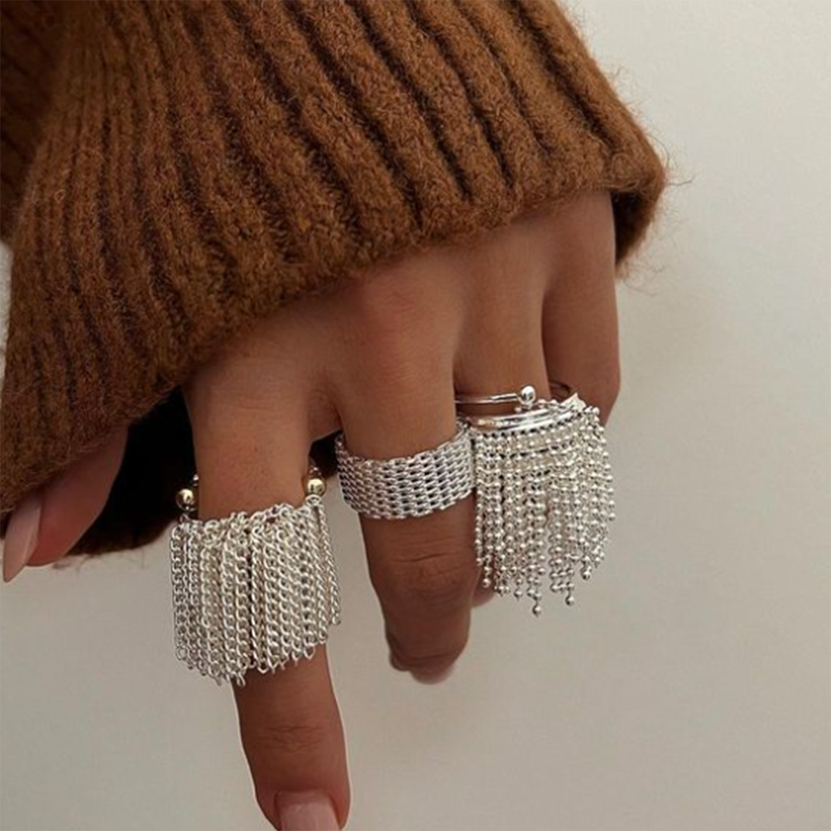 304 Stainless Steel Tassel Rings