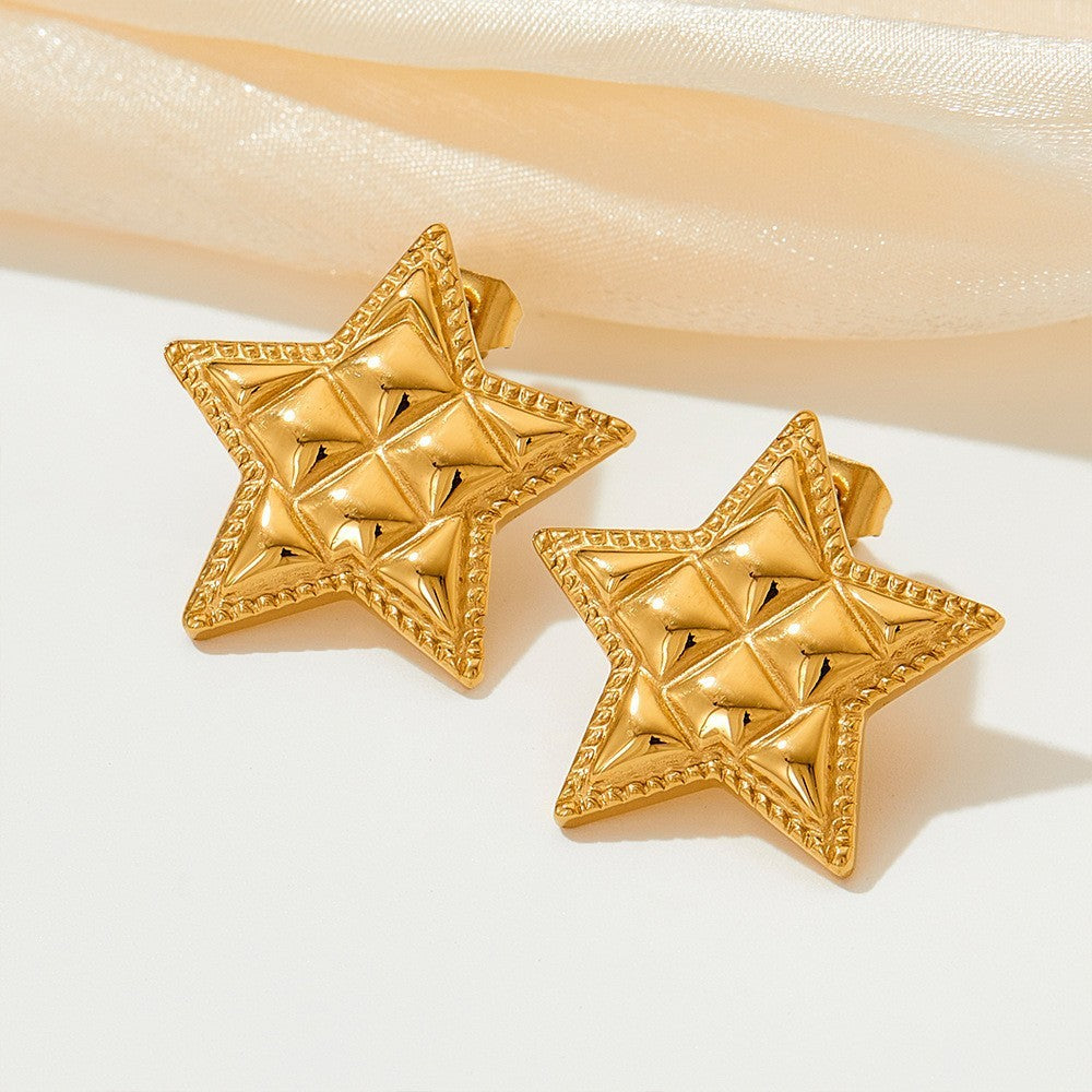 Star 304 Stainless Steel Ear Studs