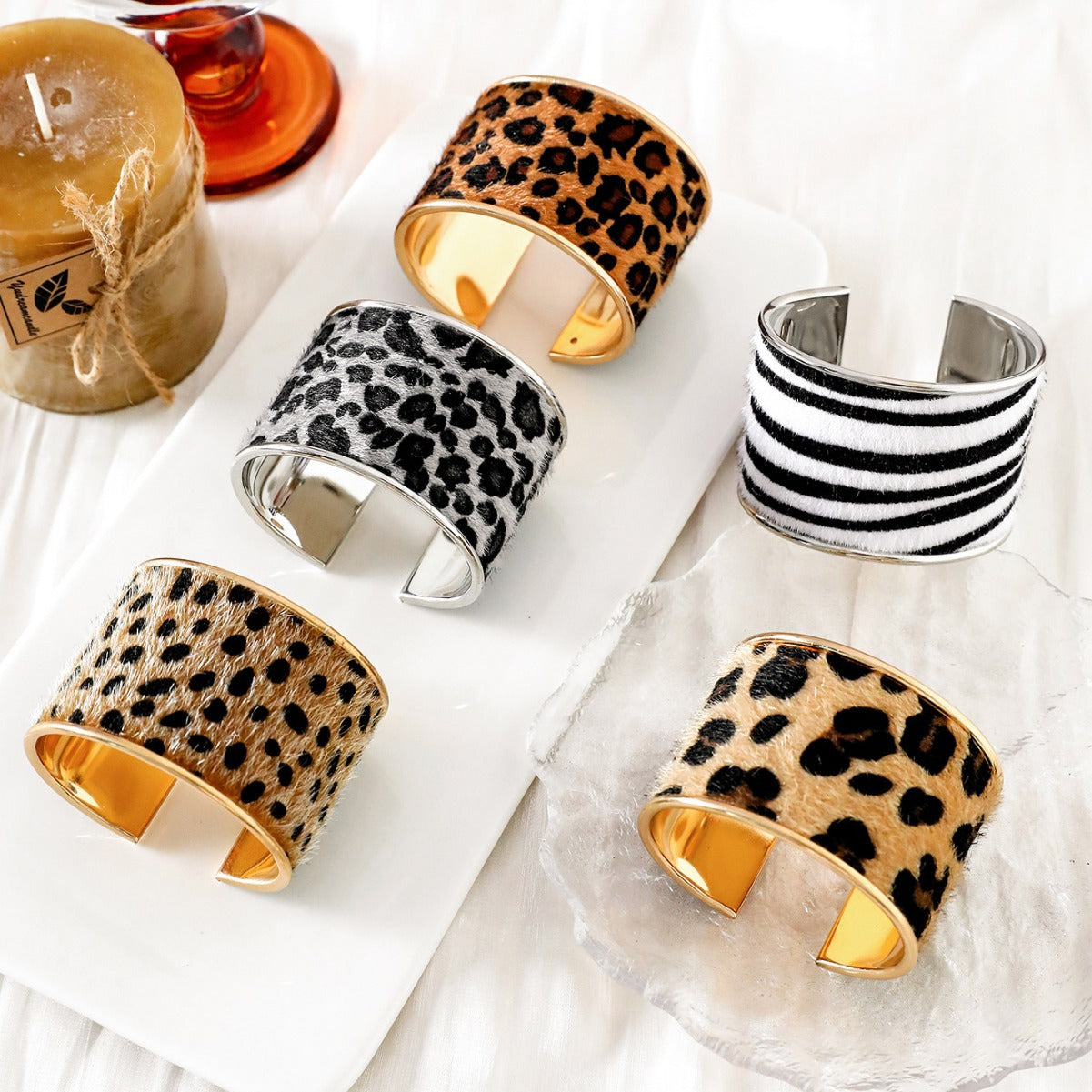 Casual Simple Style Leopard Zinc Alloy Bangle