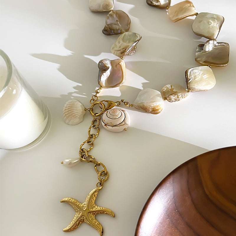 Starfish Shell 316L Stainless Steel  Necklace