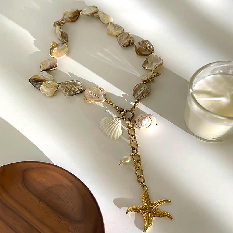 Starfish Shell 316L Stainless Steel  Necklace