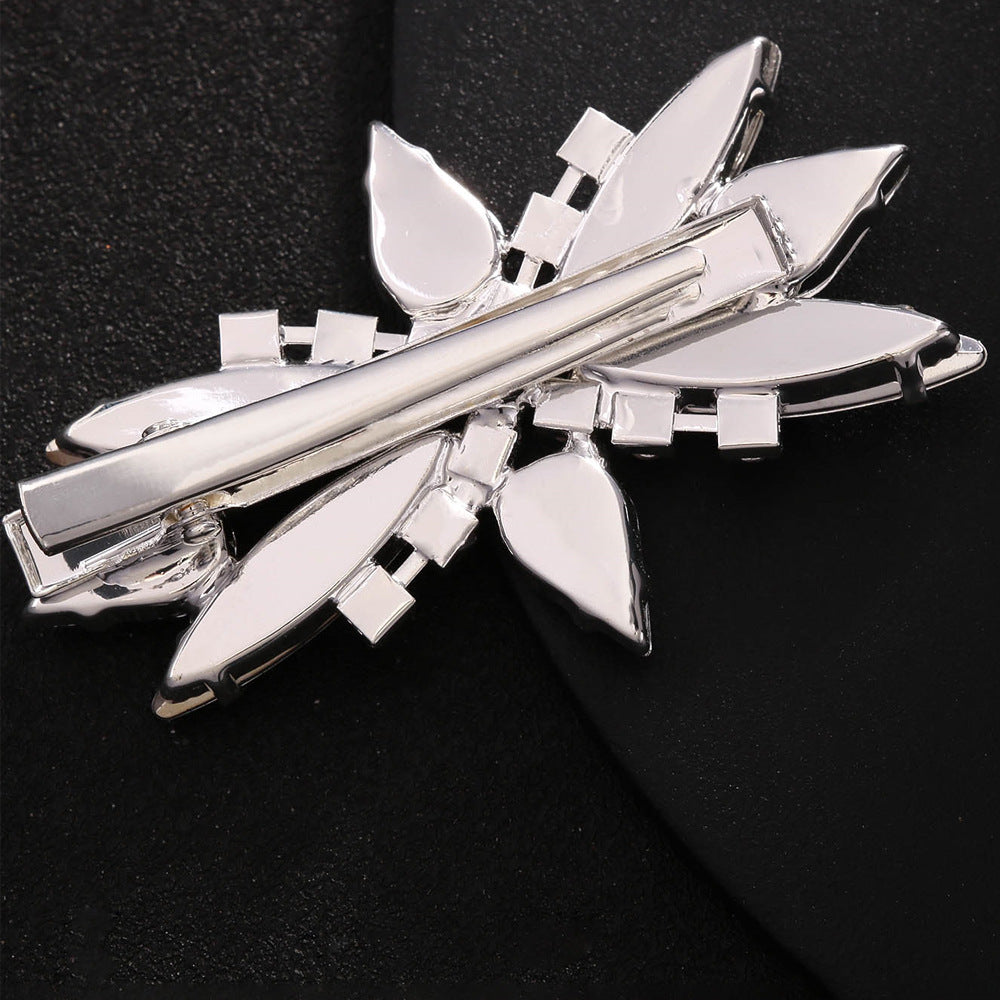 Women's Elegant Shiny Geometric Rhinestone Copper Plating Hair Clip