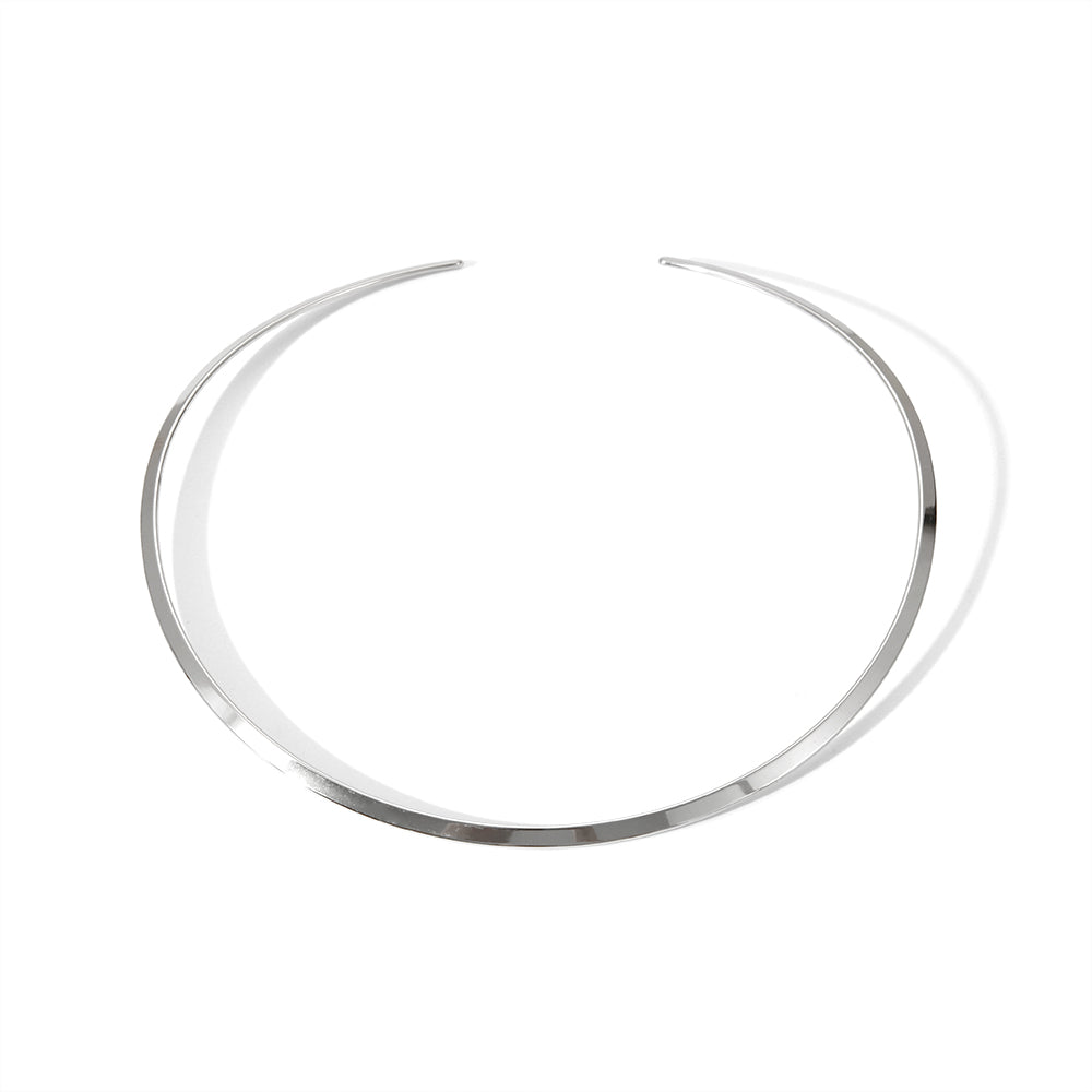 Simple Style Lines 304 Stainless Steel 18K Gold Plated Polishing Plating Choker