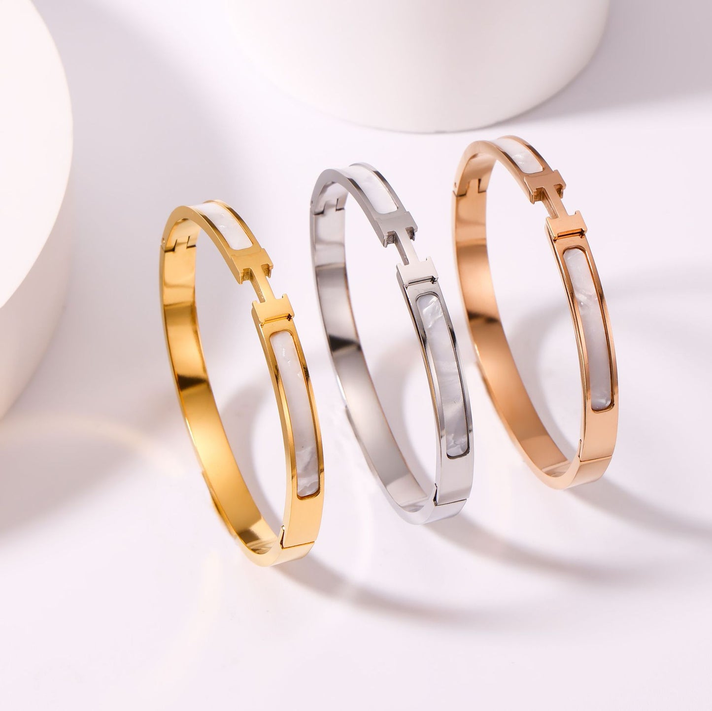 Modern Style H 304 Stainless Steel 18K Bangle