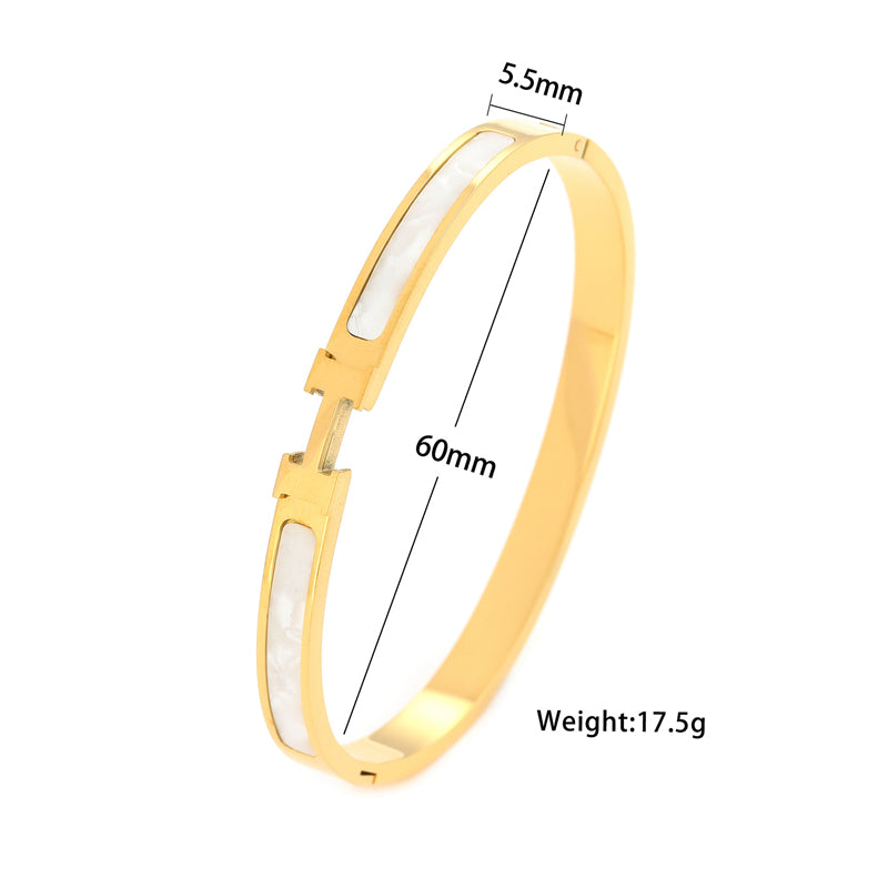 Modern Style H 304 Stainless Steel 18K Bangle