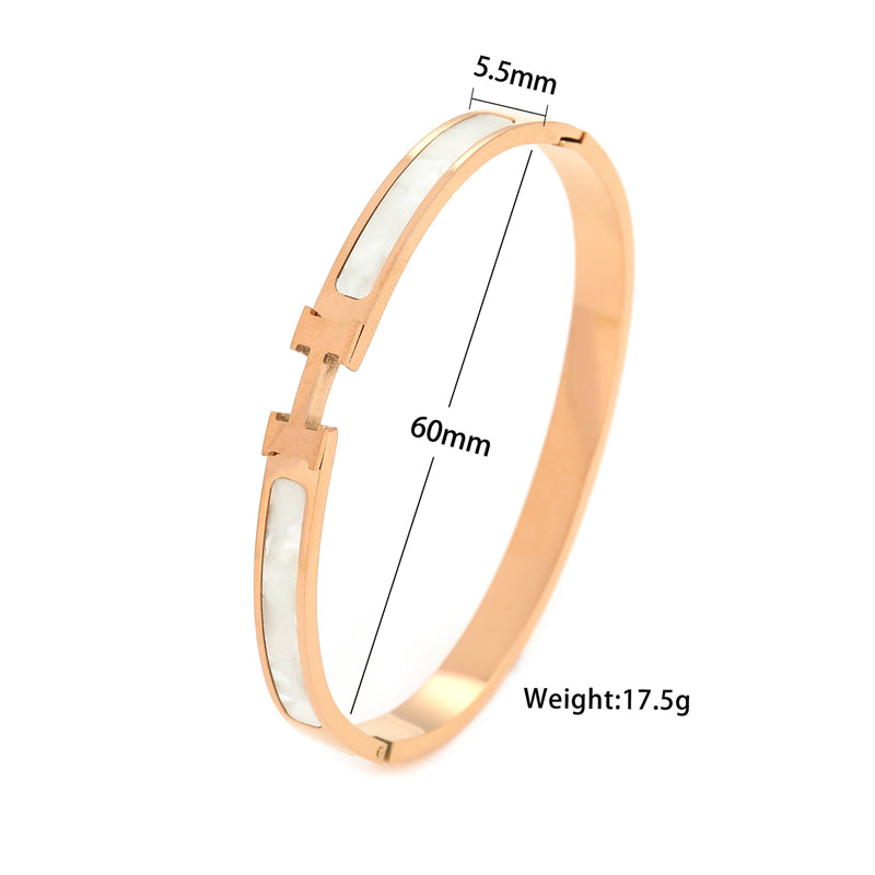 Modern Style H 304 Stainless Steel 18K Bangle