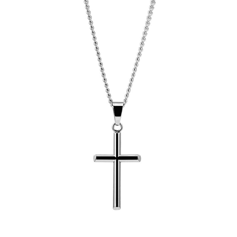 Retro Cross 304 Stainless Steel Alloy Unisex Pendant Necklace, pack of 2