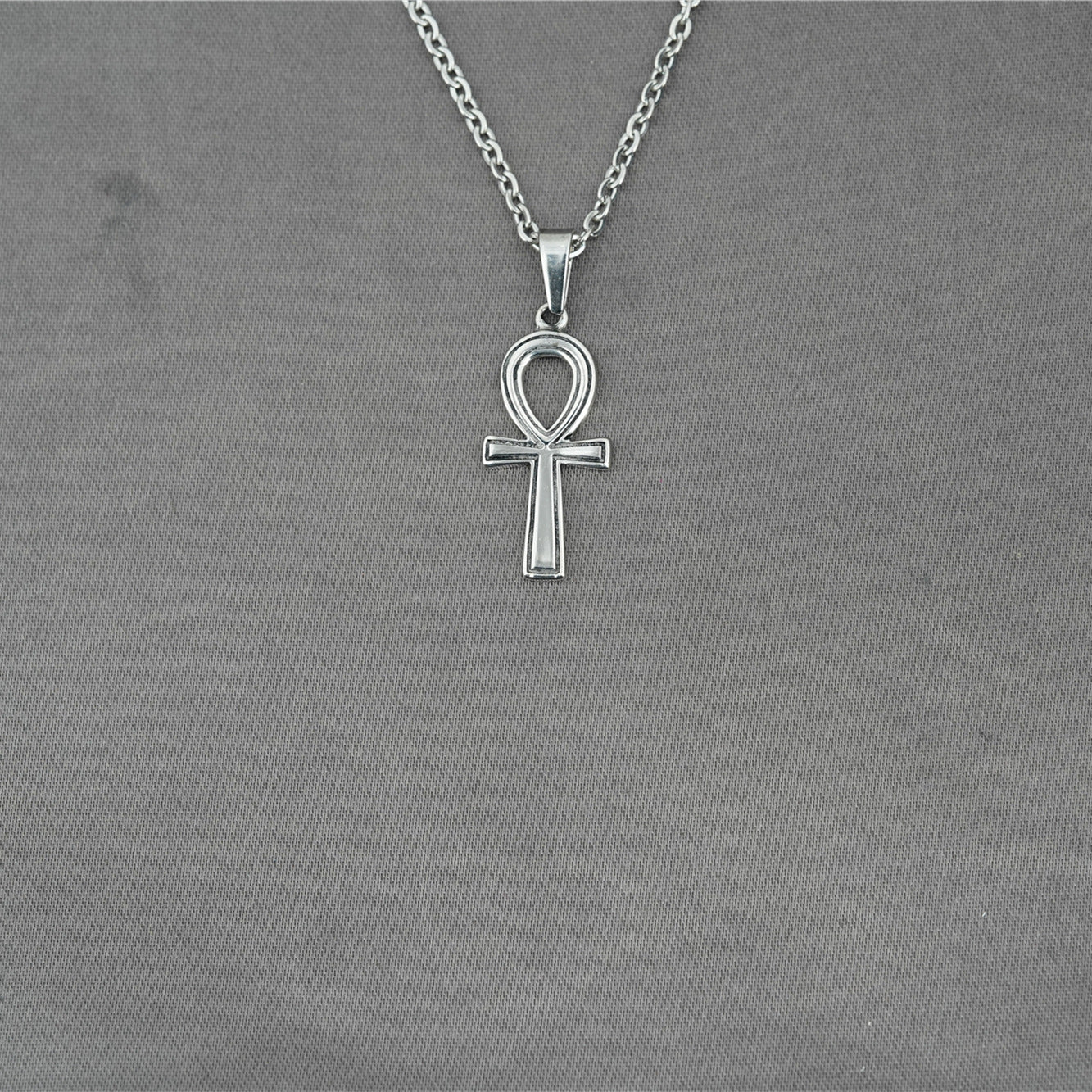 Retro Cross Titanium Steel Unisex Pendant Necklace