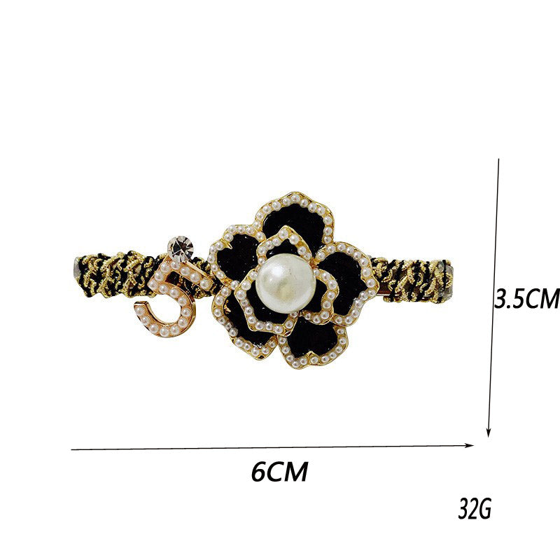 Elegant Sweet Commute Women's Flower Alloy Rhinestone Rhinestones Pearl Hair Clip