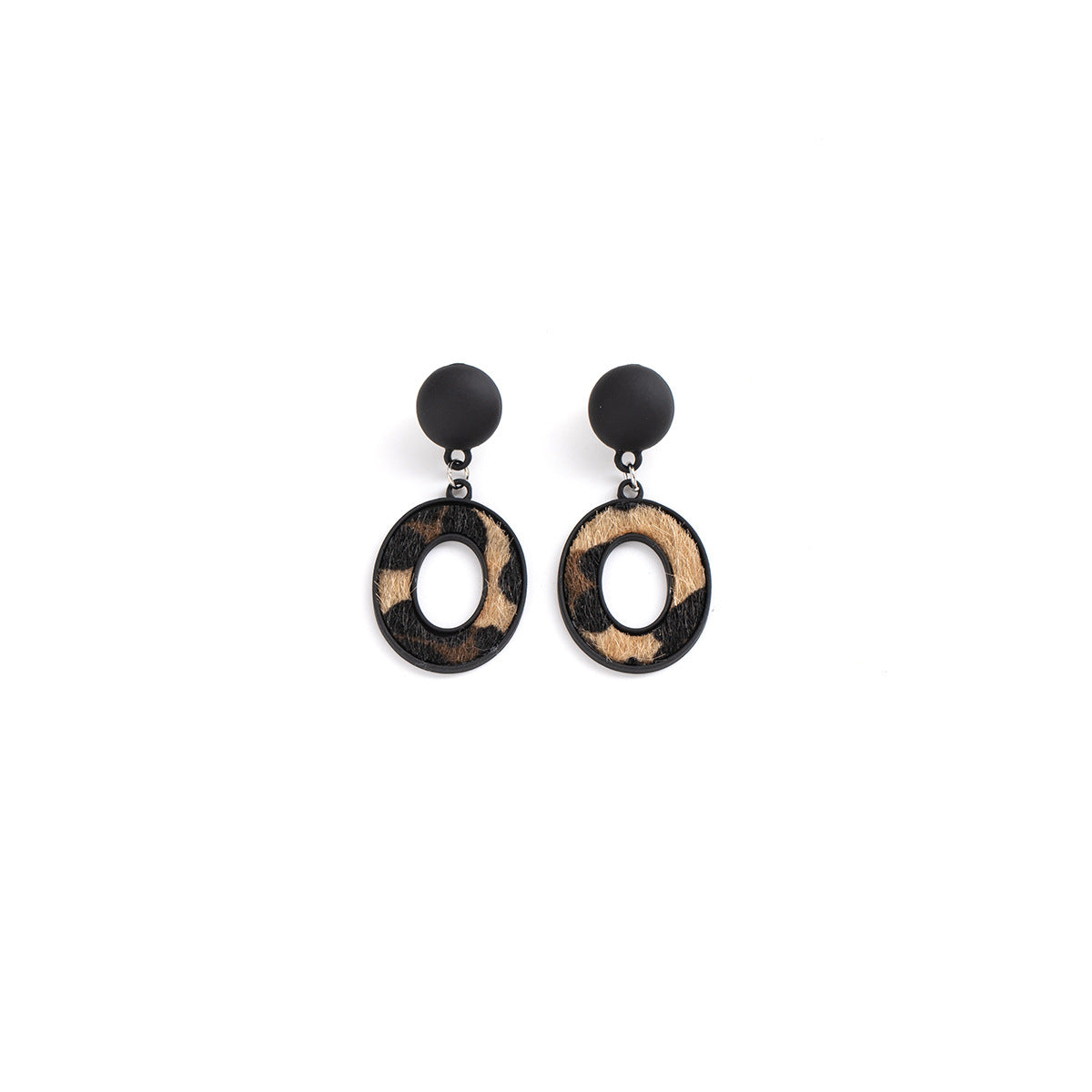 Retro Geometric Hollow Out Alloy Drop Earrings