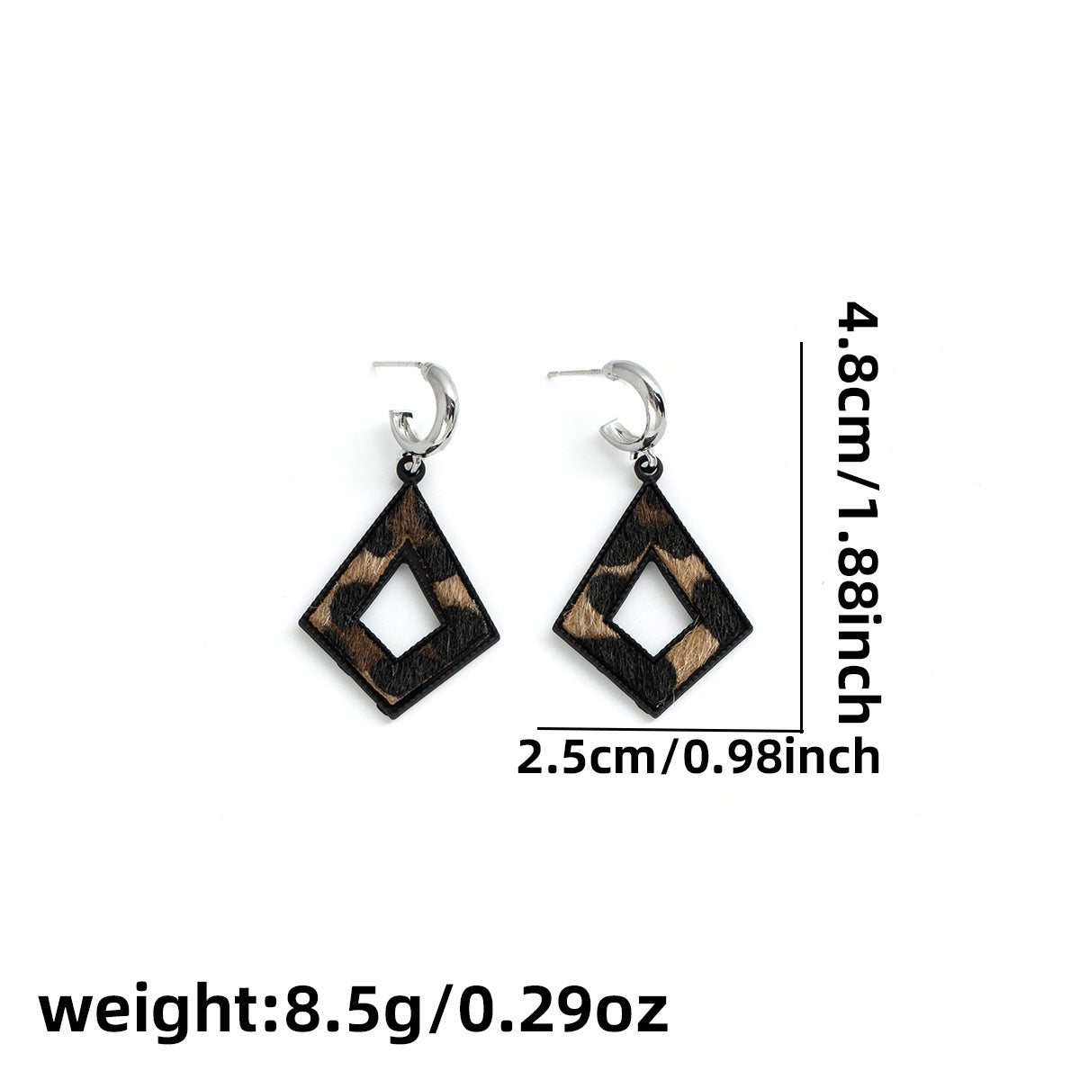 Retro Geometric Hollow Out Alloy Drop Earrings