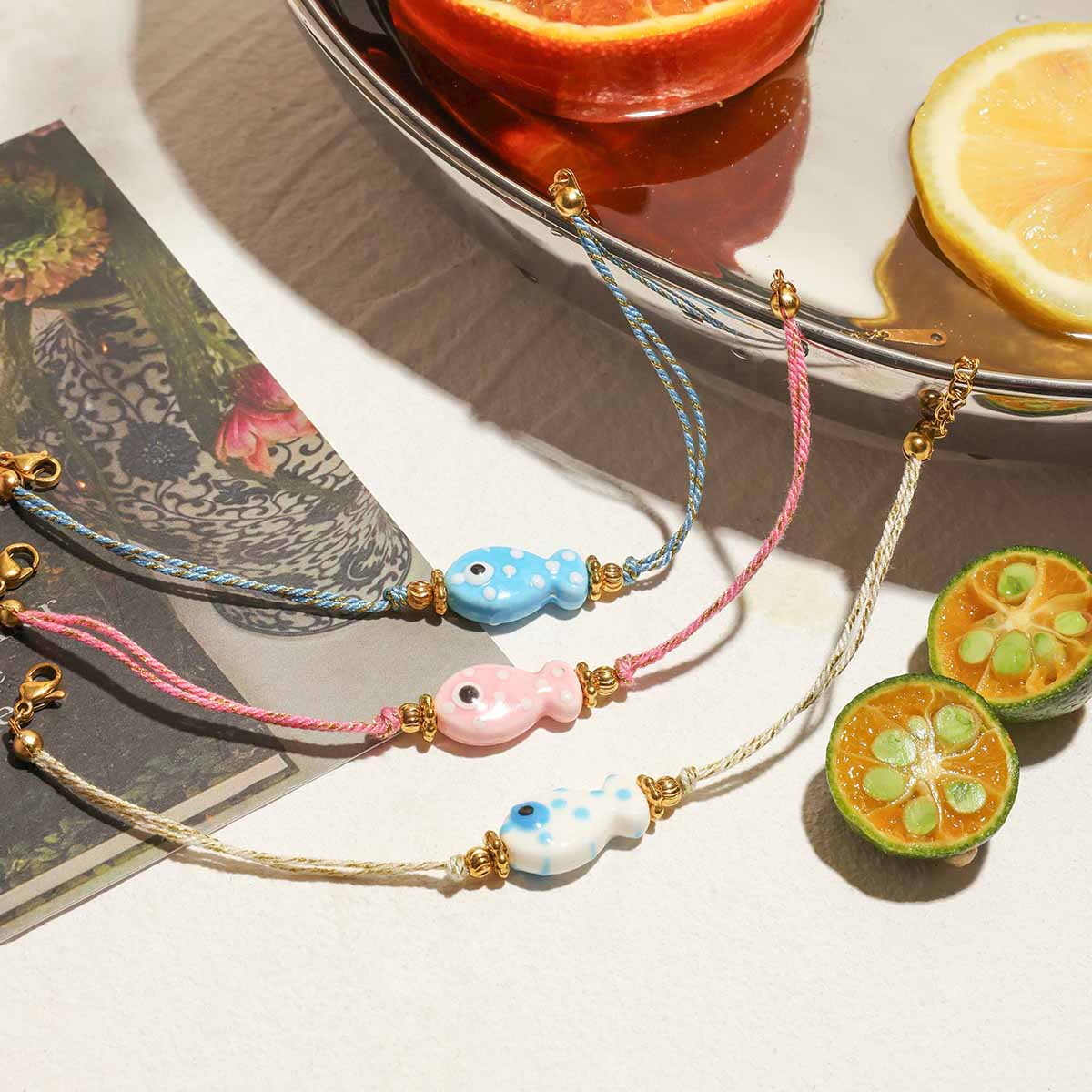 Casual Cute Commute Fish 316 Stainless Steel Handmade Chain Bracelets