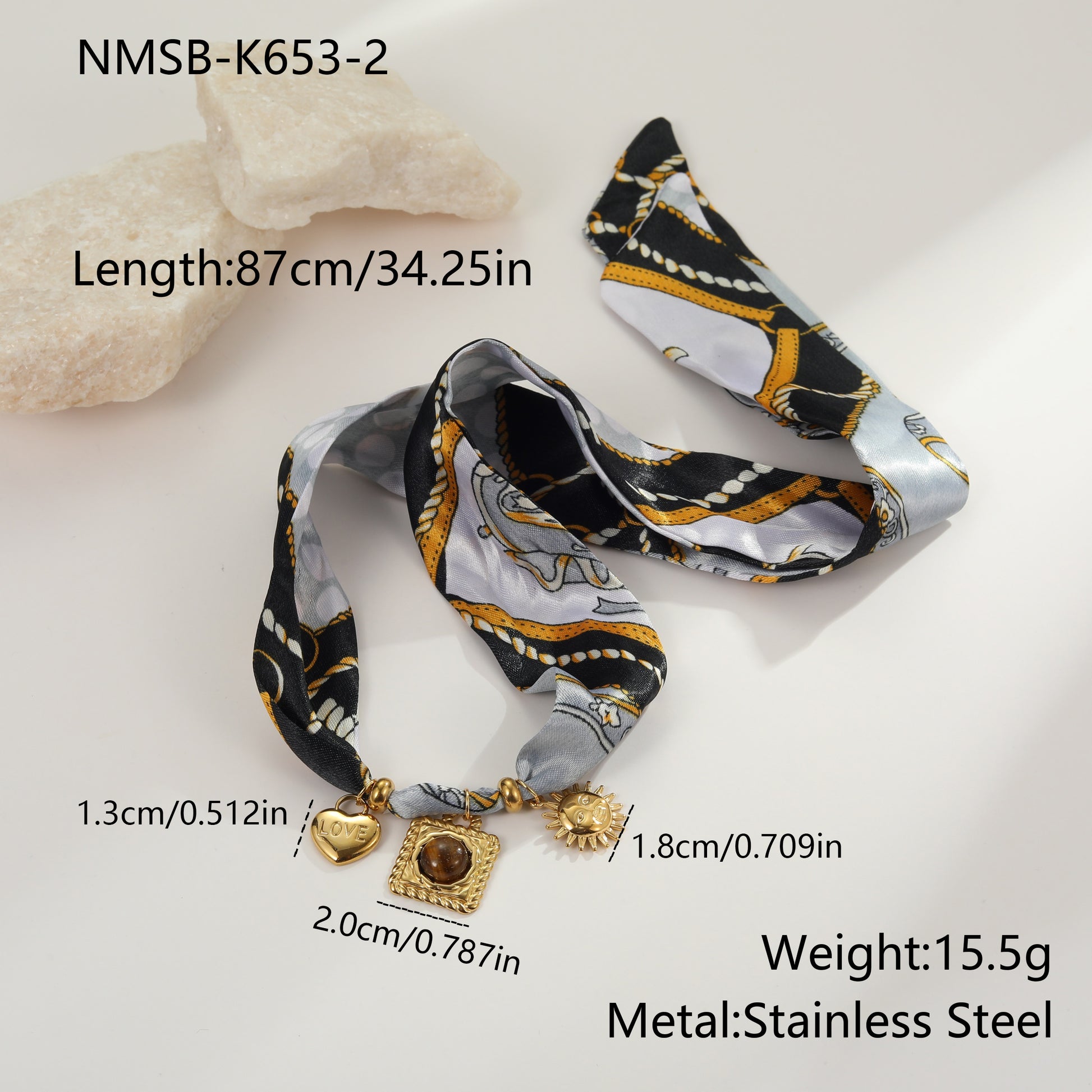Βραχιόλι Tiger Eye με silk scarf κορδόνι – So Cute by Dimi B2B