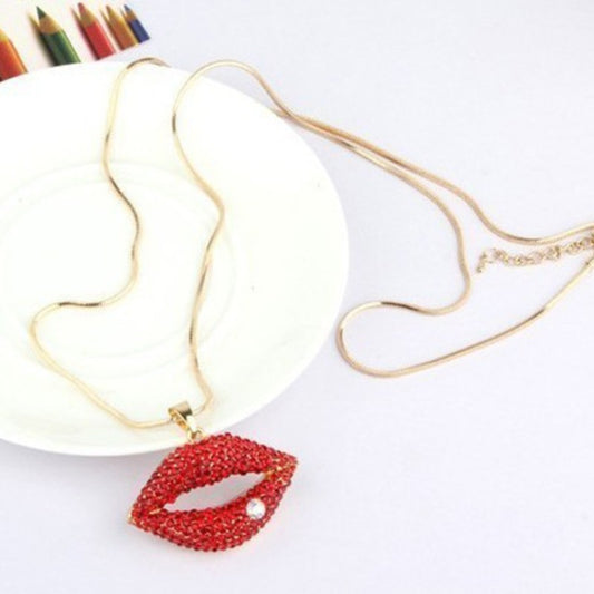 Fashion Lips Pendant Necklaces