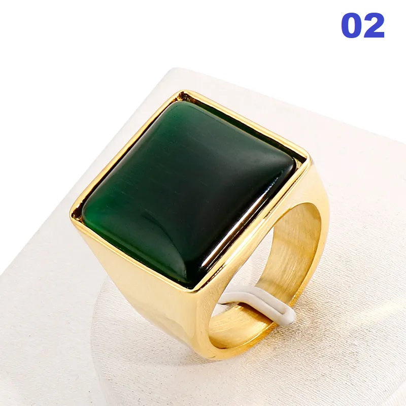 Stainless Steel 18K Gold Plated Fashion Geometric No Inlaid