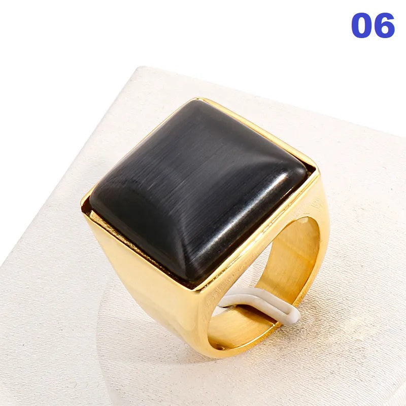 Stainless Steel 18K Gold Plated Fashion Geometric No Inlaid