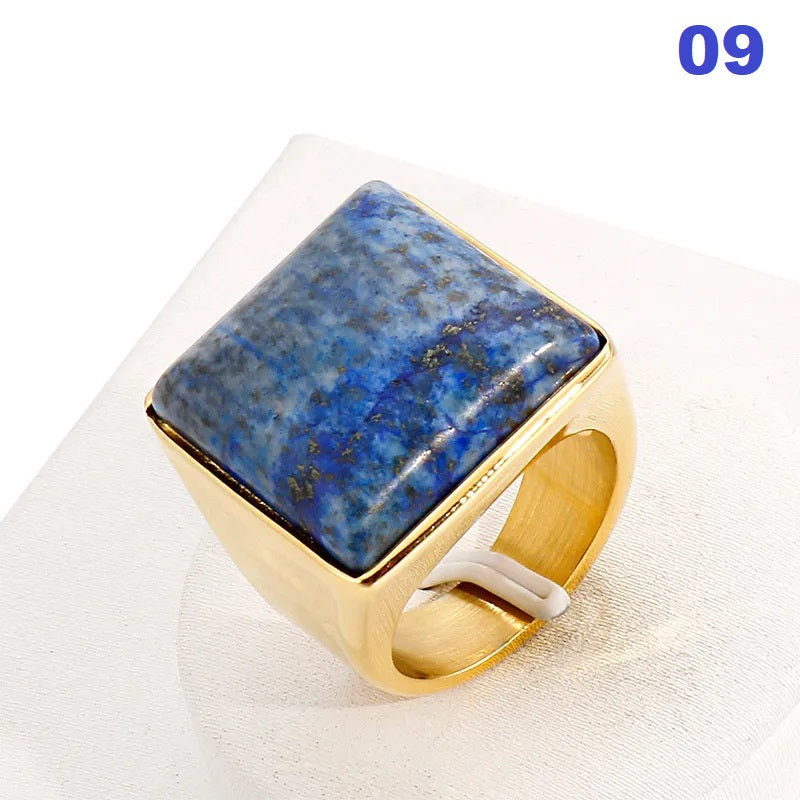 Stainless Steel 18K Gold Plated Fashion Geometric No Inlaid