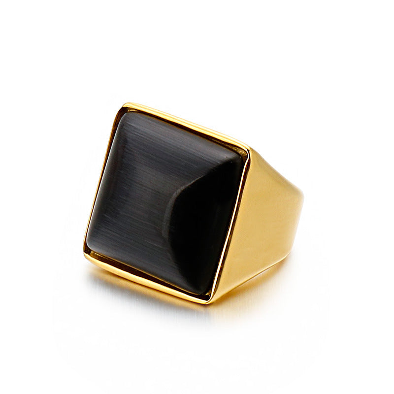 Stainless Steel 18K Gold Plated Fashion Geometric No Inlaid