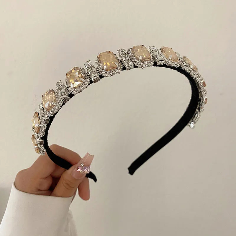 Baroque Alloy Headband with Full Diamond Rhinestones