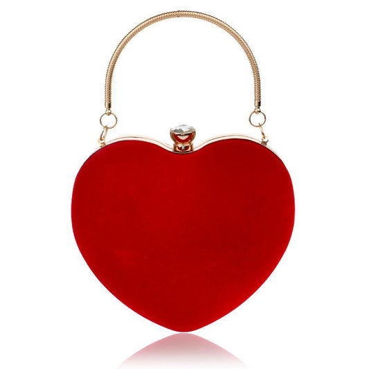 Hot Heart-shaped Clutch Bag