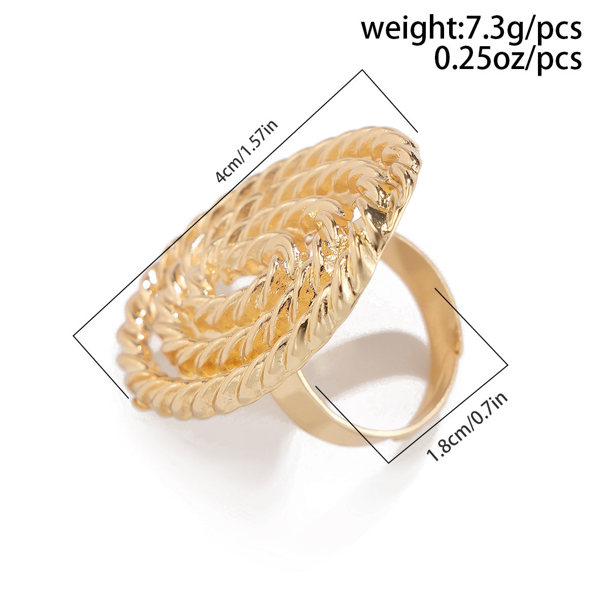 Oversized Spira Women's Open Ring