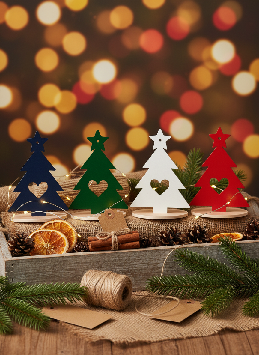 Handmade plexiglass tabletop gouri “Tree with Heart”, set of 3 pieces – So Cute by Dimi Wholesale