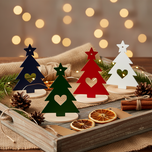 Handmade plexiglass tabletop gouri “Tree with Heart”, set of 3 pieces – So Cute by Dimi Wholesale