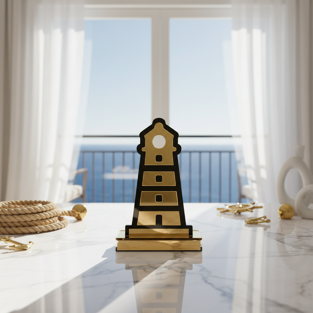 So Cute by Dimi – χονδρικό διακοσμητικό φάρος plexiglass καθρέφτης, nautical corporate gift