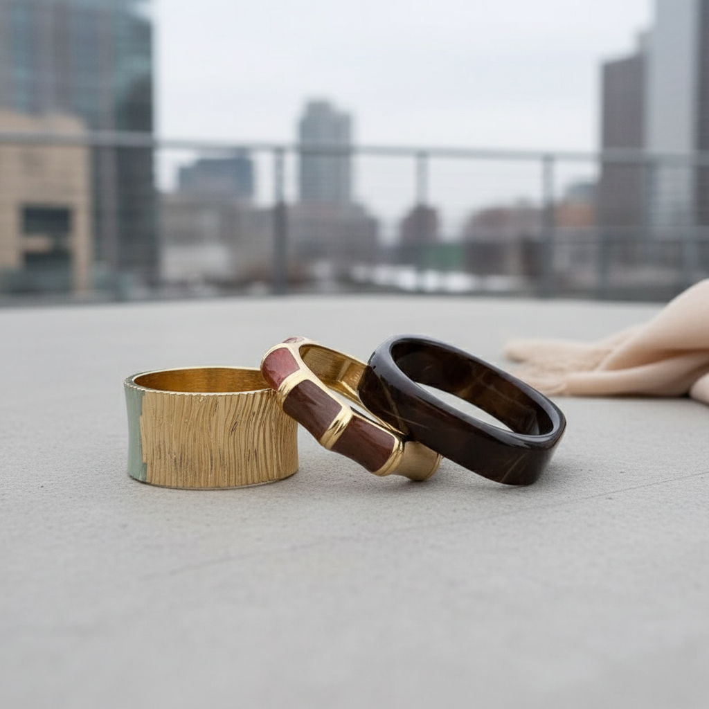 So Cute by Dimi wholesale statement acrylic & resin bangle – model 1/2/3