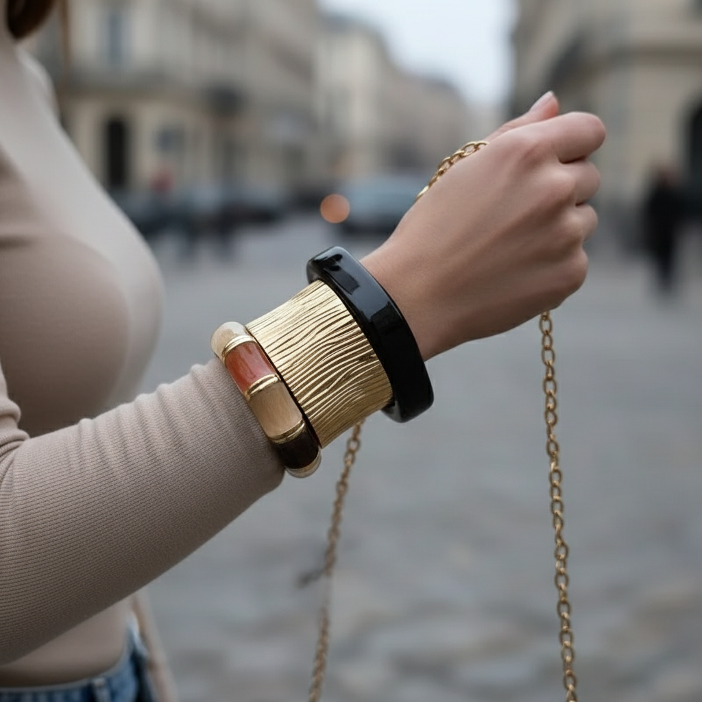 So Cute by Dimi wholesale statement acrylic & resin bangle – model 1/2/3