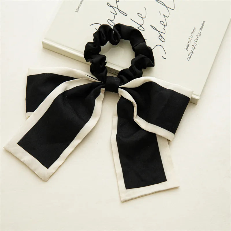 Simple Style Bow Knot Cloth Hair Tie, pack of 2 pieces